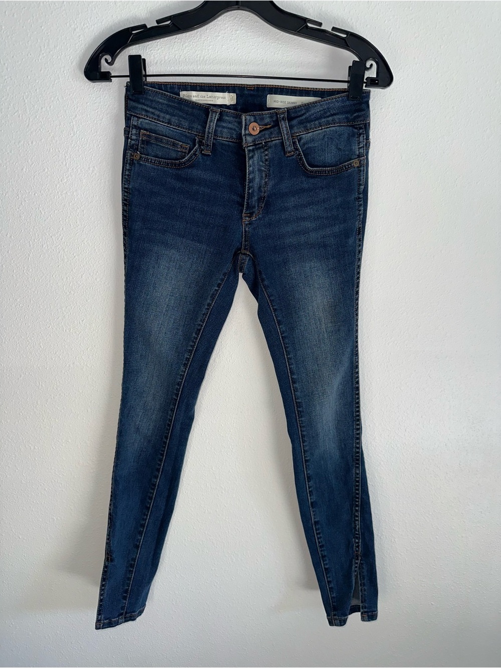 Pilcro and the Letterpress by Anthropology Dark Indigo Skinny Jeans